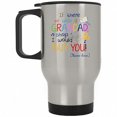 14 oz. Silver Travel Mug