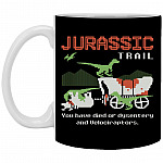 Jurassic Mug, Black, 11 oz. White Mug
