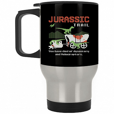 14 oz. Silver Travel Mug