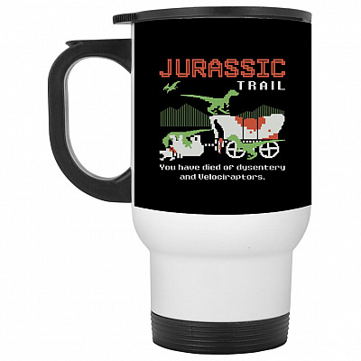 14 oz. White Travel Mug