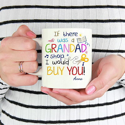 Alternative view of Personalized If There Was A Grandad Shop Ceramic Coffee Mug-Beer Stein-Water Bottle-Color Changing Mug