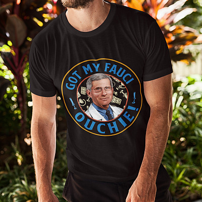 Alternative view of Got My Fauci Ouchie Pro Fauci Pro Vaccine Funny T-Shirt - V-Neck Tee - Youth Tee