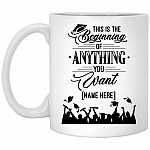 Personalized Graduation Class, White, 11 oz. White Mug