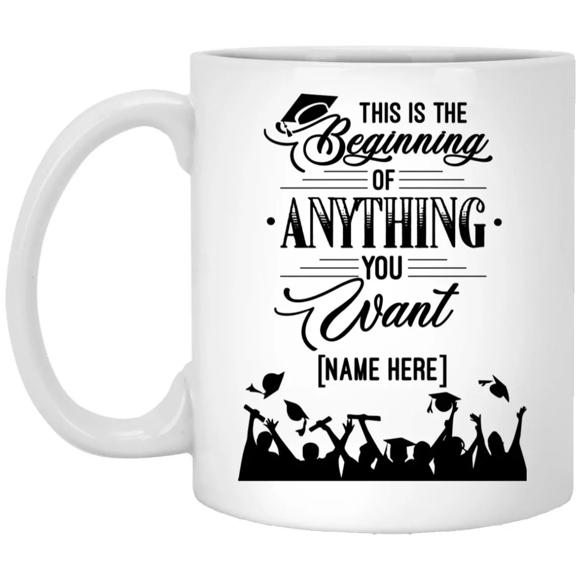 Personalized Graduation Class, White, 11 oz. White Mug