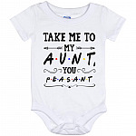 Friends Take Me, White, Baby Onesie - 12 Month