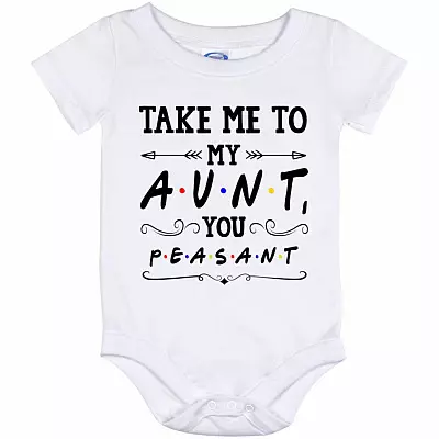 Friends Take Me, White, Baby Onesie - 12 Month