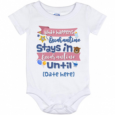 Personalized What, White, Baby Onesie - 12 Month