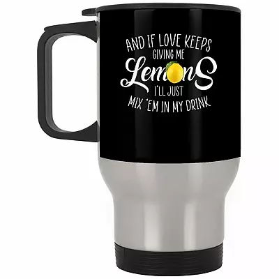 14 oz. Silver Travel Mug