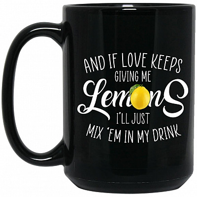 15 oz. Black Mug