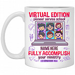 Personalized Virtual, White, 11 oz. White Mug