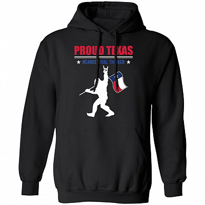 Proud Texas Hoodie, Black, Hoodie