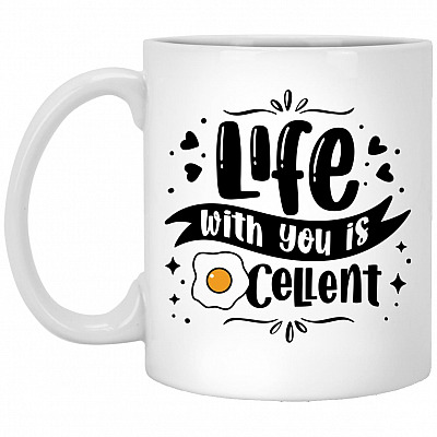 life with you, White, 11 oz. White Mug