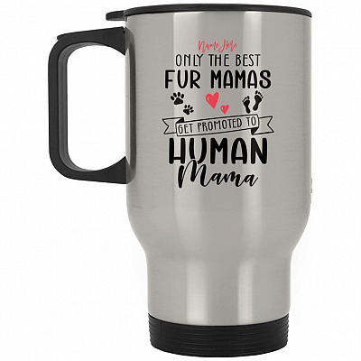 14 oz. Silver Travel Mug