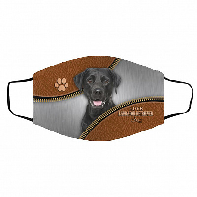 dog mask, White, Cloth Face Cover – Medium/Large