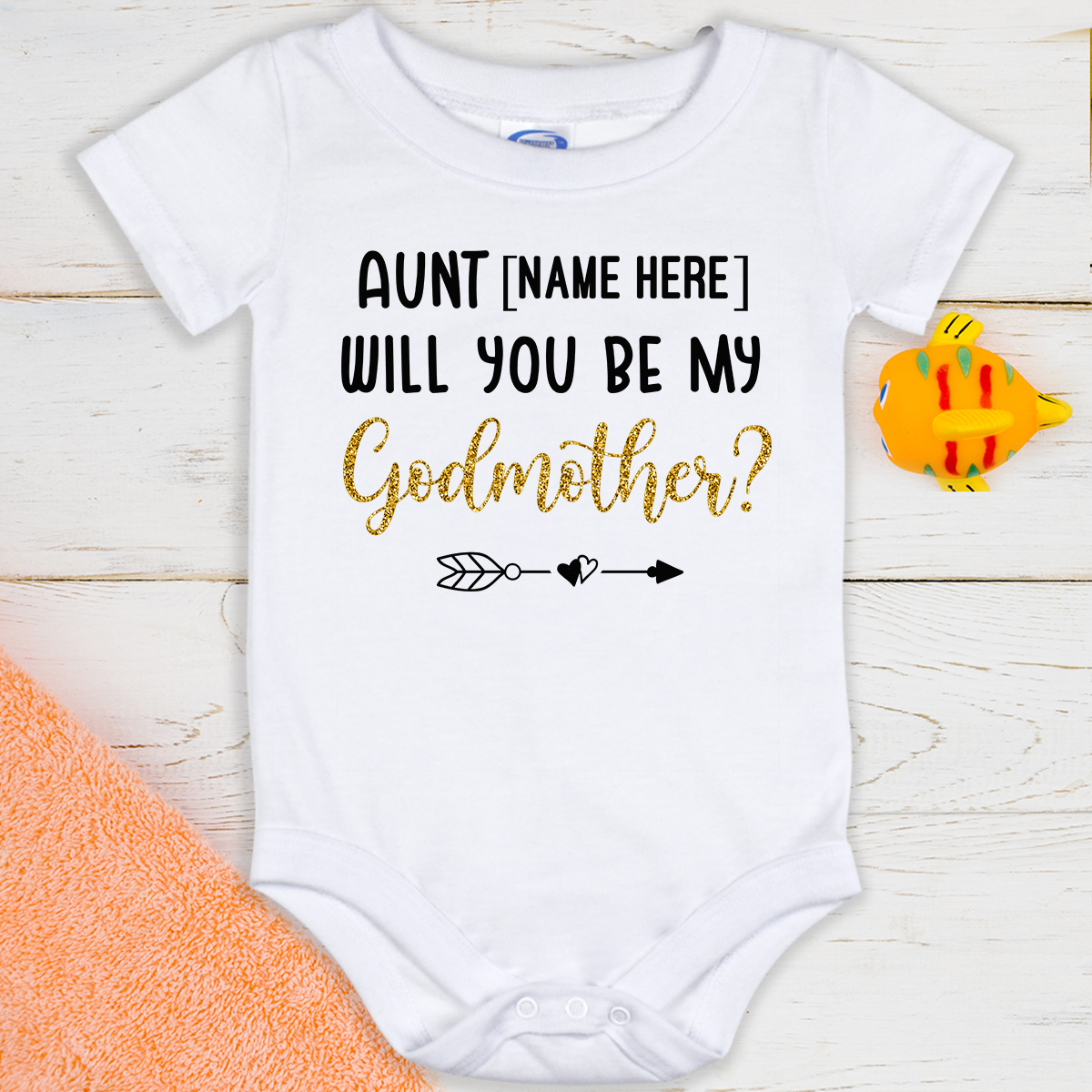 Baby Romper I Love My Godmother So Very Much Baby Romper I Love My Godmother So Very Much