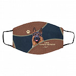 German Shepherd mask, White, Cloth Face Cover – Medium/Large German Shepherd mask, White, Cloth Face Cover – Medium/Large
