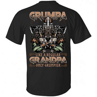 Grumpa Like A Regular Grandpa, Black, Unisex T-Shirt