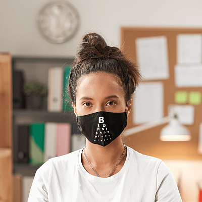 Alternative view of Biden Is Not My President Funny Joe Biden Pro Trump Washable Reusable Face Mask