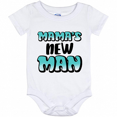 new man, White, Baby Onesie - 12 Month