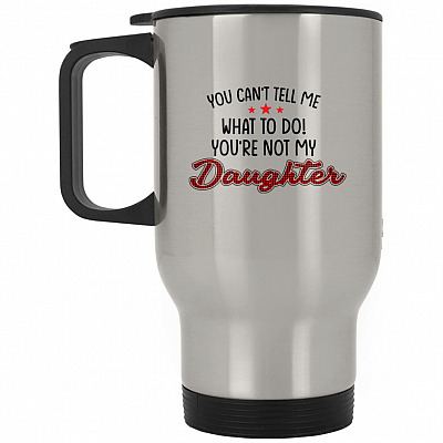 14 oz. Silver Travel Mug