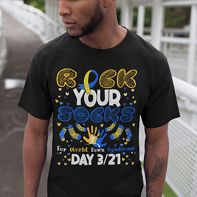 Alternative view of Rock Your Socks For World Down Syndrome Day 3/21 T-Shirt