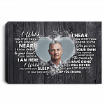 Personalized Photo I Watch You Everyday I am Always Near Wrapped Framed Canvas Print-Unframed Poster, White, 0.75'' Framed Canvas