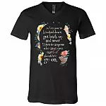 hila tee, Black, V-Neck T-Shirt