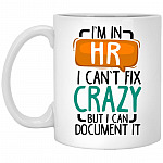I'm In HR I, White, 11 oz. White Mug