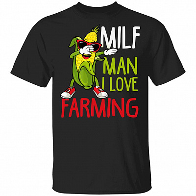 MILF Man I Love Farming, Black, Unisex T-Shirt