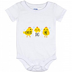 Chicks Dig, White, Baby Onesie - 12 Month