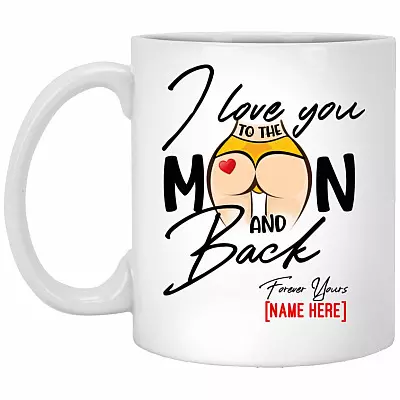 Personalized Butt mug, White, 11 oz. White Mug