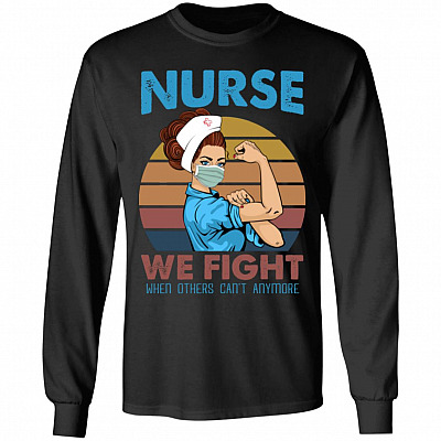 Nurse Hoodie, Black, Long Sleeve