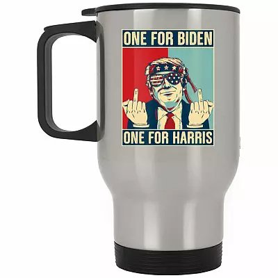 14 oz. Silver Travel Mug