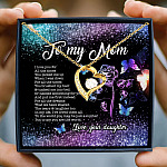 13 HG. To My Mom I Love You Forever Love Necklace (Gold) 3