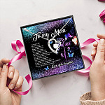 13 HG. To My Mom I Love You Forever Love Necklace (Silver) 5