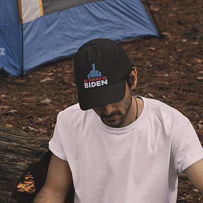 Alternative view of Sleepy Biden Is Not My President - Trump 2024 He'll Back Biden Sucks Twill Cap - High-Profile Snapback Hat