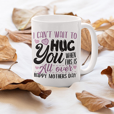 Alternative view of I Can't Wait To Hug You Mom Coffee Mug - Beer Stein - Water Bottle - Color Changing Mug - Mother Day Mug Gift