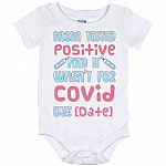 Personalized My Mom Tested Positive but Not for Covid Baby Onesie - Toddler Baby Infant Bodysuit, White, Baby Onesie - 12 Month Personalized My Mom Tested Positive but Not for Covid Baby Onesie - Toddler Baby Infant Bodysuit, White, Baby Onesie - 12 Month