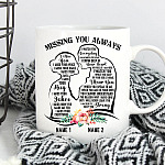 Personalized Husband Memorial Gift - Missing You Always Gift for Wife Who Lost Husband Ceramic Coffee Mug