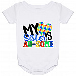 My Sister Is Au, White, Baby Onesie - 24 Month