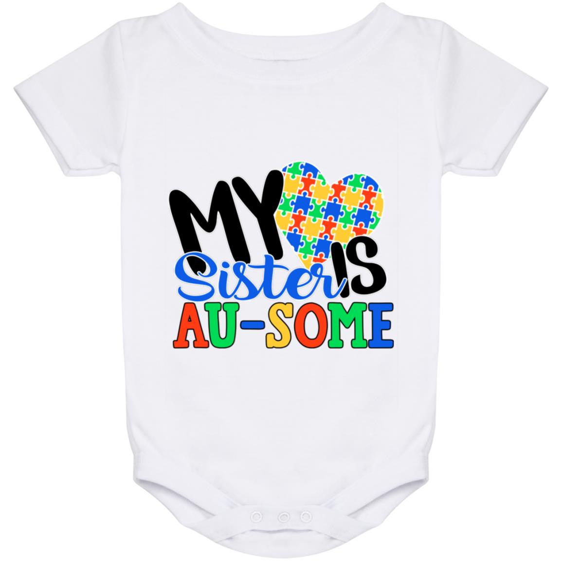 My Sister Is Au, White, Baby Onesie - 24 Month