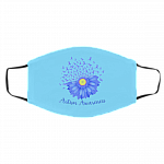 Blue Daisy Autism Awareness Day 2021 Wear Blue for Autism Washable Reusable Face Mask, Columbia Blue, Cloth Face Cover – Medium/Large Blue Daisy Autism Awareness Day 2021 Wear Blue for Autism Washable Reusable Face Mask, Columbia Blue, Cloth Face Cover – Medium/Large