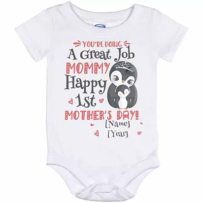 Personalized You're, White, Baby Onesie - 12 Month