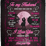 Husband blanket, White, Cozy Plush Fleece Blanket - 50x60