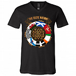 celtic tee, Black, V-Neck T-Shirt