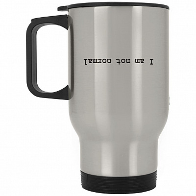 14 oz. Silver Travel Mug