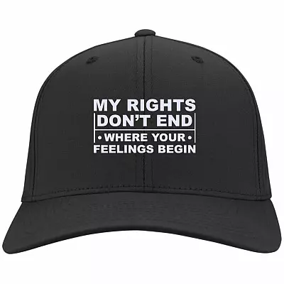 My Rights Don't End Hat, Black, Twill Cap