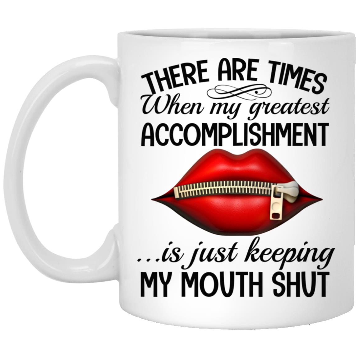 There are times Mug, White, 11 oz. White Mug