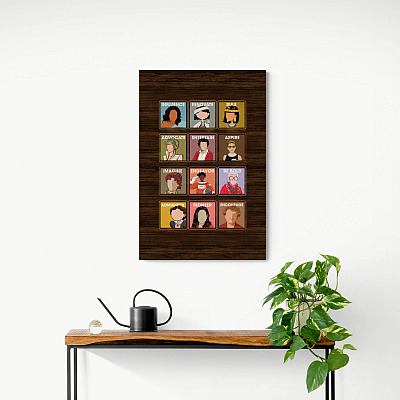 Alternative view of Kamala Michelle Audrey Julia Clara - Influential Women Feminist Framed Canvas - Unframed Poster