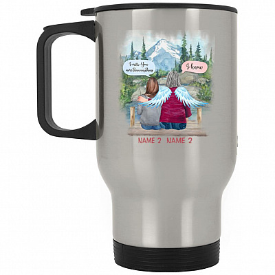 14 oz. Silver Travel Mug